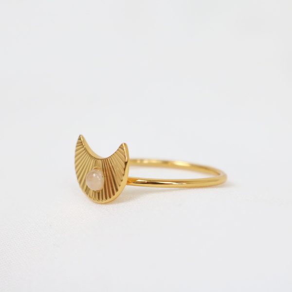 Wild Heart Ring Gold Rose Quartz